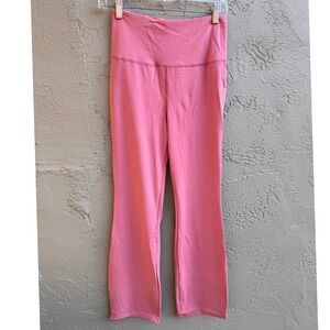 Halara NEW Pink Leggings Petite High Waisted Flare Athleisure Activewear